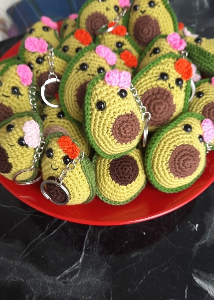 Hediyelik doğal anahtarlık avakoda  - Görsel 5