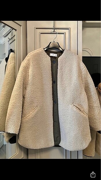 l Beden Mango peluş mont