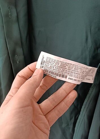 m Beden yeşil Renk Zara gömlek