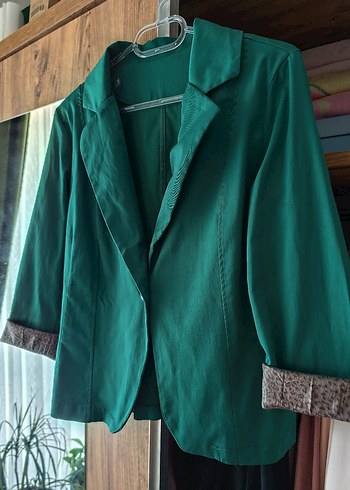 Diğer Zümrüt Yeşili Kadın Blazer Ceket