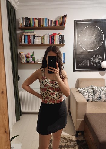Füme Kışlık Mini Etek