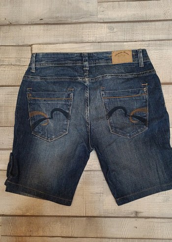 Kadın Lacivert Denim Şort - Görsel 2