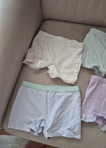 4 Yaş Beden Pastel Renkli Kız Çocuk İç Çamaşır Seti