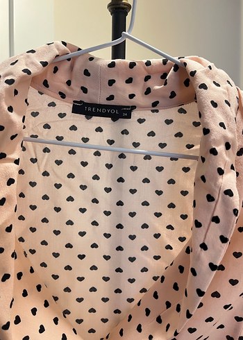 xs Beden Pembe Kalpli Bağlamalı Pijama