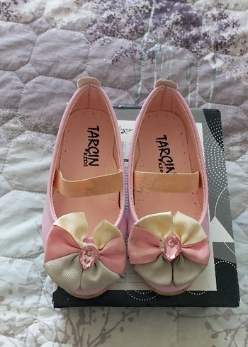 Fiyonklu Pembe Kız Çocuk Babet - Görsel 2