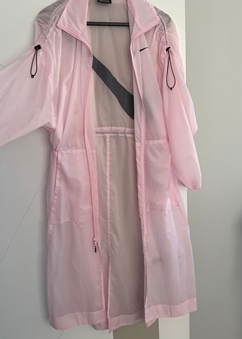 Nike Pembe Midi Uzunlukta Kadın Yağmurluk - Görsel 8