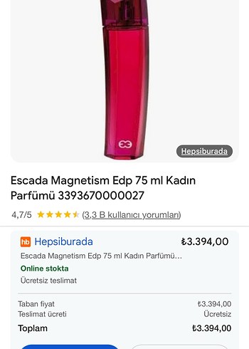 Escada Magnetism EDP 75 ml Kadın Parfümü