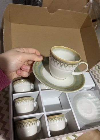 Madame Coco 12 Parça Pastel Kahve Fincan Seti - Görsel 3