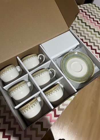 Madame Coco 12 Parça Pastel Kahve Fincan Seti - Görsel 2