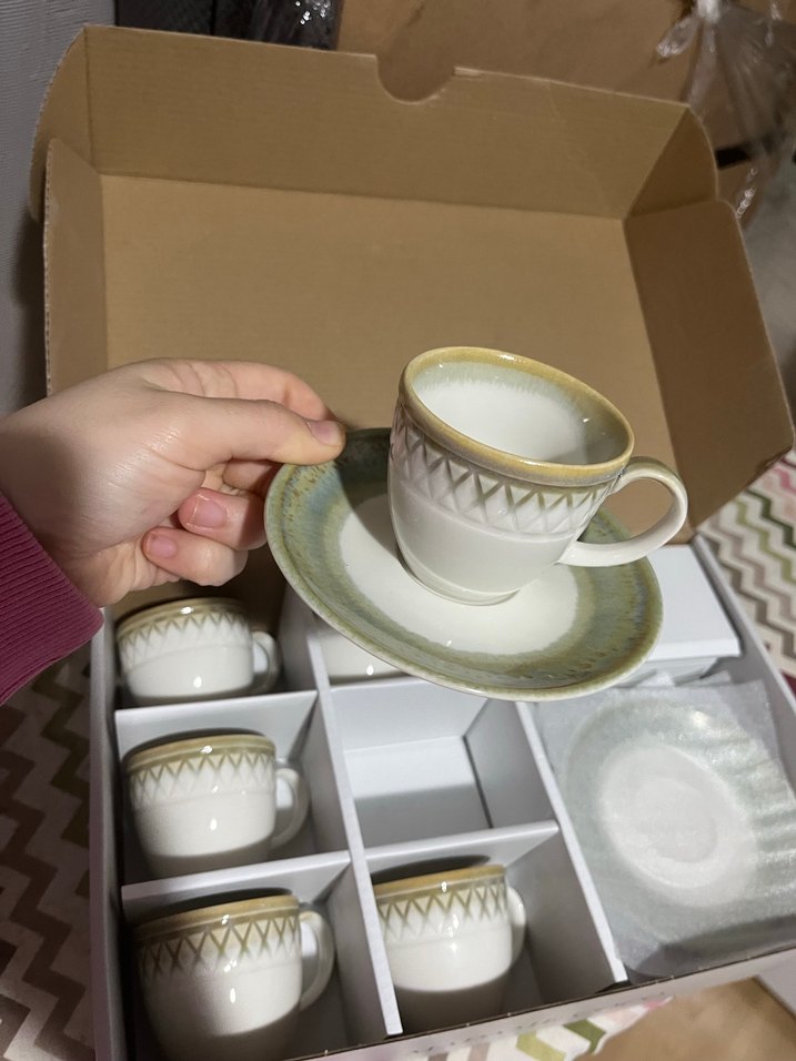 Madame Coco 12 Parça Pastel Kahve Fincan Seti - Görsel 3