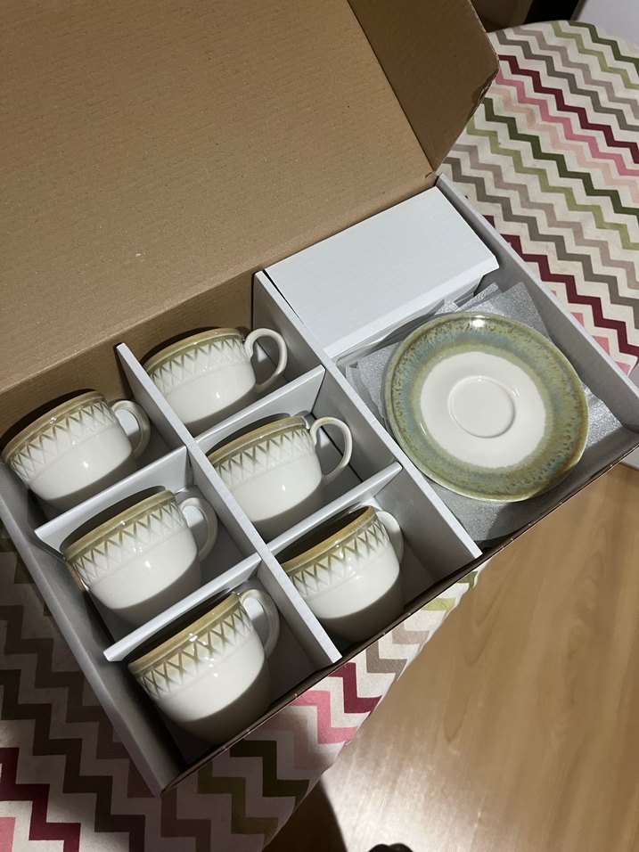 Madame Coco 12 Parça Pastel Kahve Fincan Seti - Görsel 2