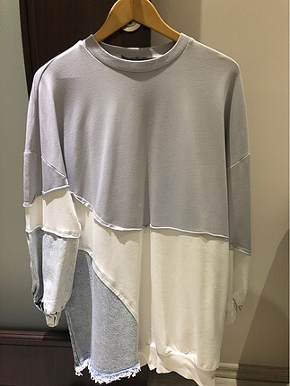 Kot detaylı sweatshirt