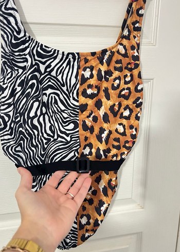 Çift Desenli Zebra ve Leopar Mayo - Görsel 2