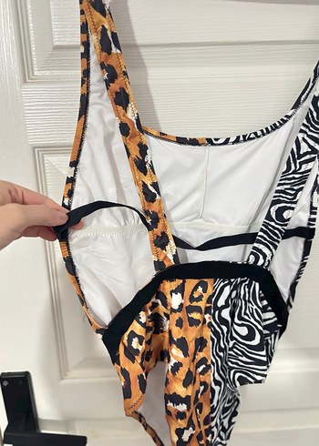 Çift Desenli Zebra ve Leopar Mayo - Görsel 4