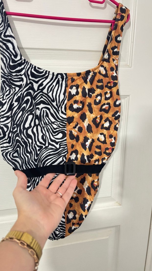 Çift Desenli Zebra ve Leopar Mayo - Görsel 2