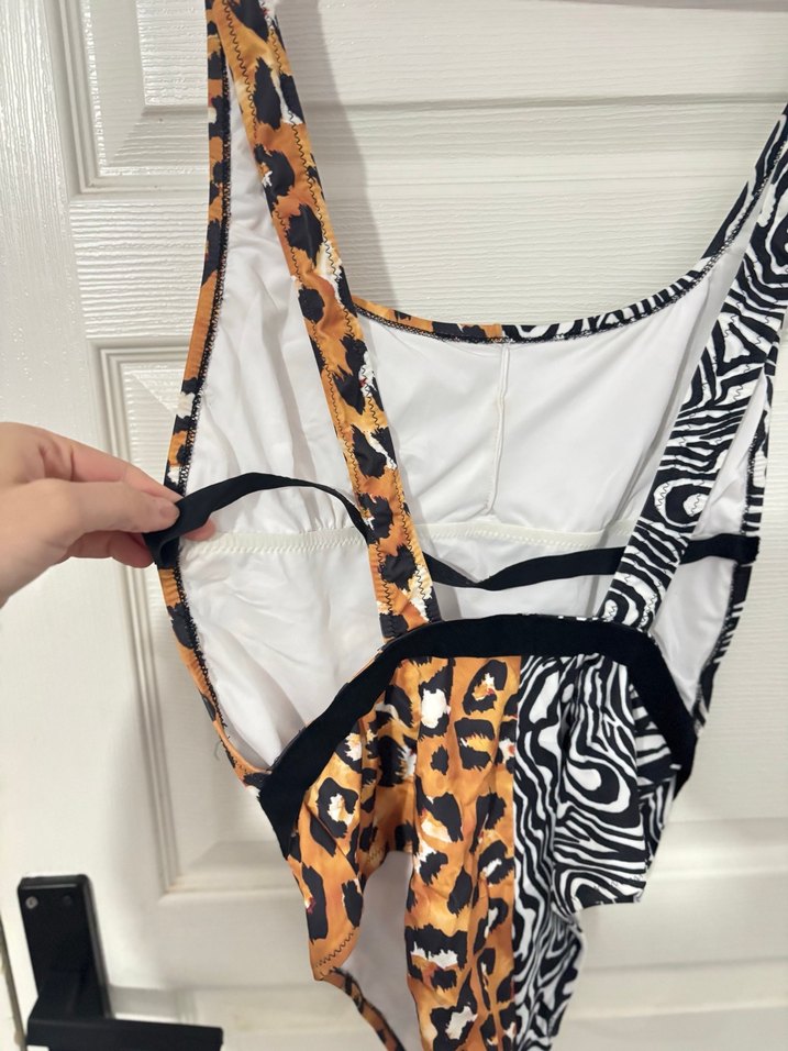 Çift Desenli Zebra ve Leopar Mayo - Görsel 4