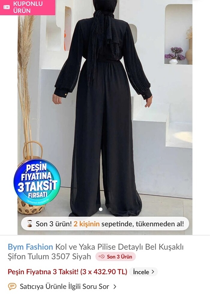 Tesettür tulum - Görsel 2