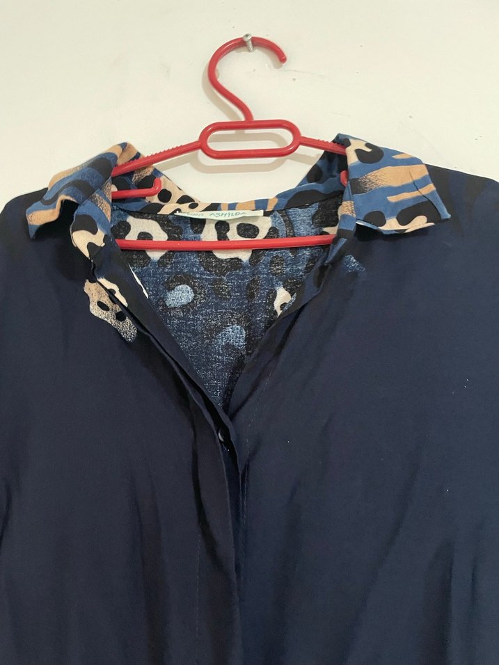 Kadın Lacivert Bohem Uzun Elbise - Görsel 2