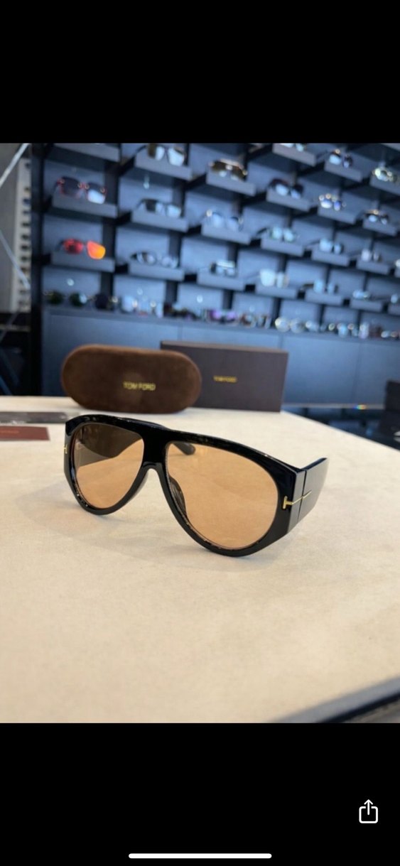 Kahverengi Tom Ford rep Kadın Gözlüğü - Görsel 2