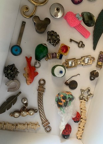 Renkli Pullu Tekleme Bohem Takı Seti - Görsel 4