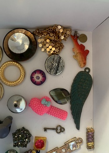 Renkli Pullu Tekleme Bohem Takı Seti - Görsel 2