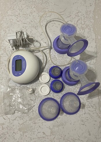 Lansinoh Elektrikli 2 li Göğüs Pompası Mor - Görsel 5