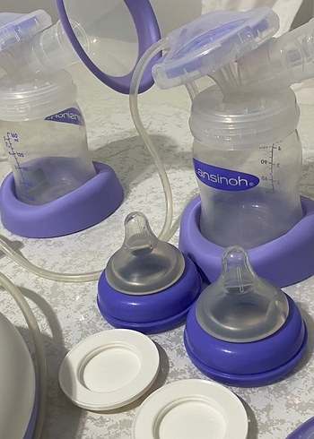 Lansinoh Elektrikli 2 li Göğüs Pompası Mor - Görsel 2