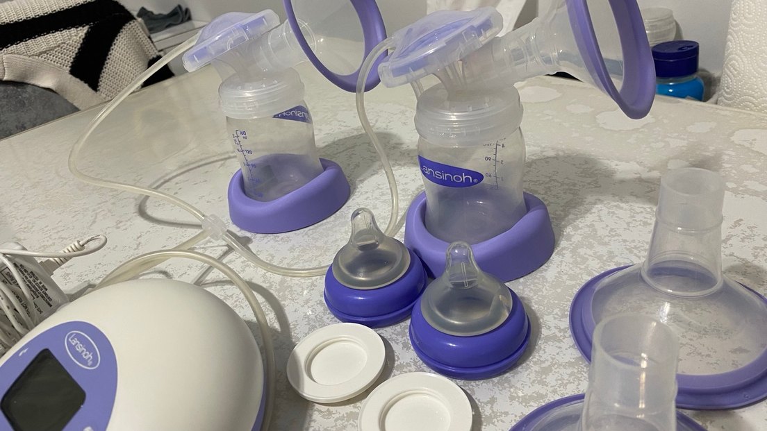 Lansinoh Elektrikli 2 li Göğüs Pompası Mor - Görsel 2