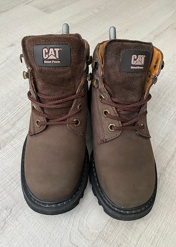 CAT Kahverengi Deri Kadın Bot - Görsel 3