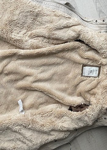 Kürklü Kapüşonlu Kaban - Görsel 6