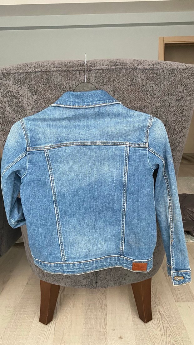 kız çocuk kot Ceket - Görsel 2