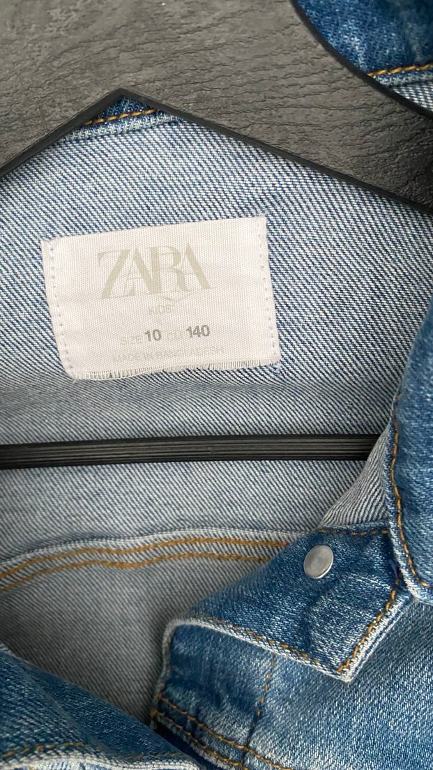 kız çocuk kot Ceket - Görsel 4