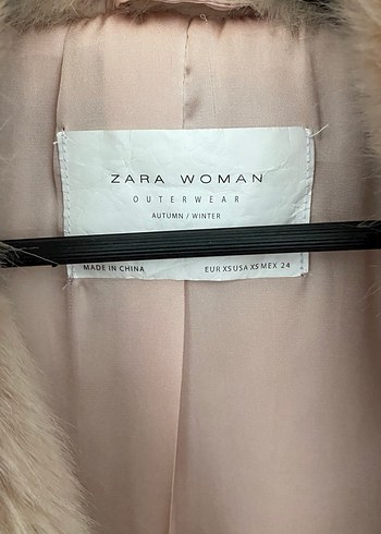 Bej Kadın Midi Suni Kürk Kaban - Görsel 6