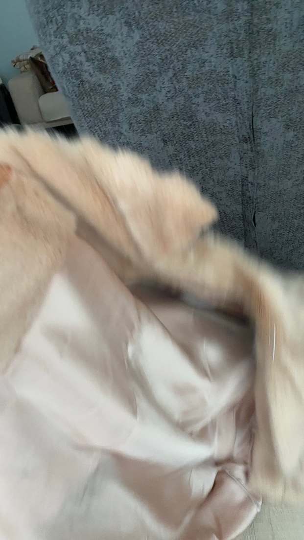 Bej Kadın Midi Suni Kürk Kaban - Görsel 4