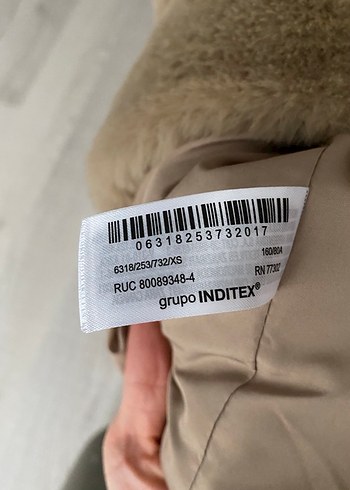 Bej Kadın Suni Kürk Midi Kaban - Görsel 5