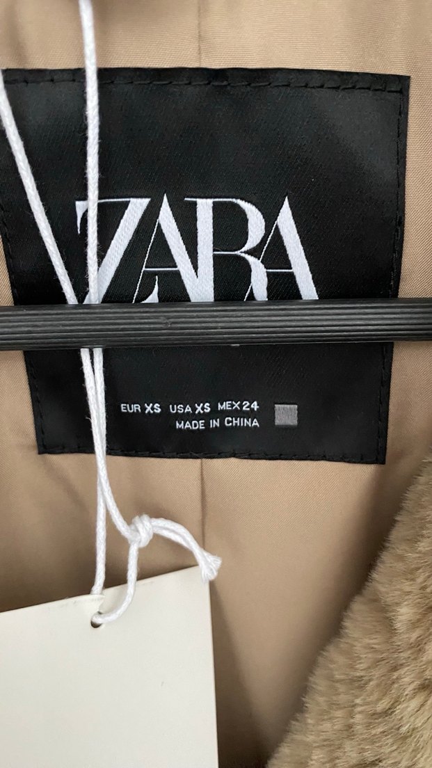 Bej Kadın Suni Kürk Midi Kaban - Görsel 3