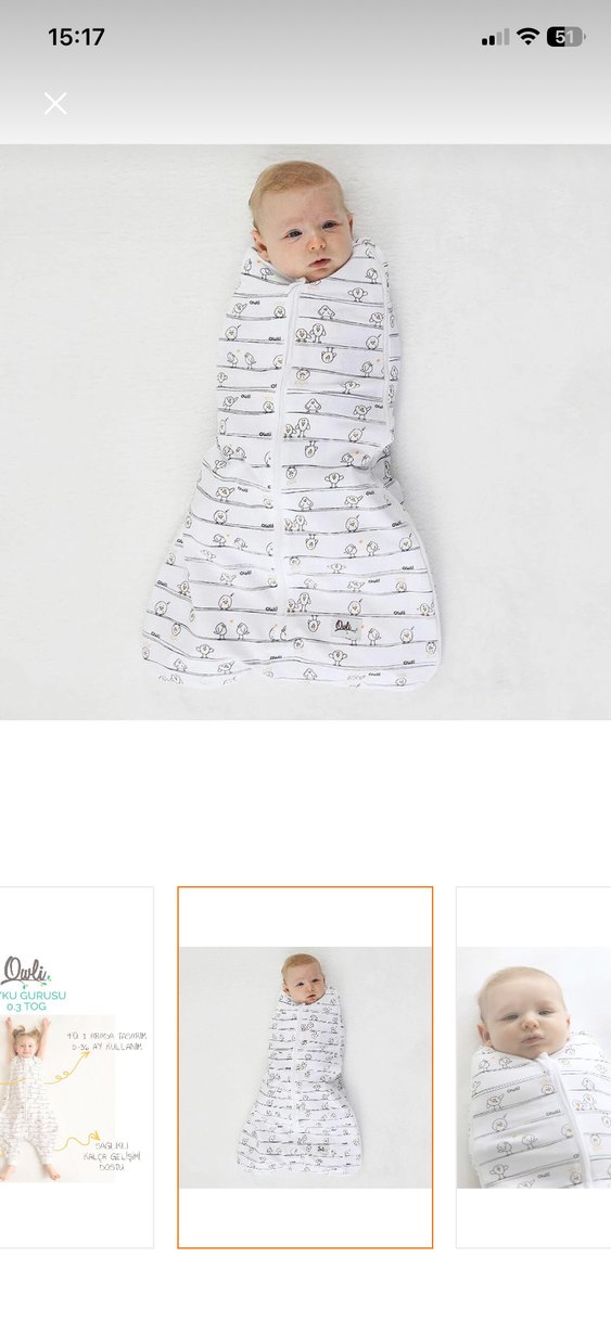 Owli Uyku Gurusu 0.3 Tog Bebek Uyku Tulumu - Görsel 2