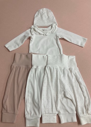 H&M yenidoğan kız bebek takımı