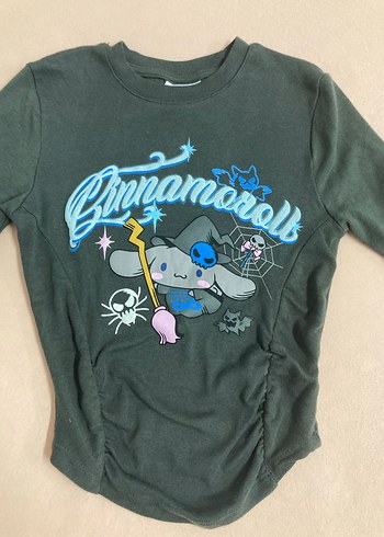 Bershka Kız Çocuk Gri Uzun Kollu Baskılı badi - Görsel 2