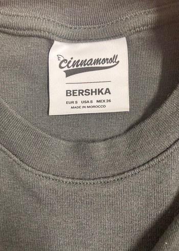 Bershka Kız Çocuk Gri Uzun Kollu Baskılı badi - Görsel 4