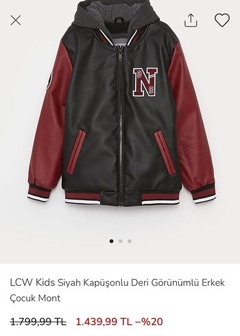 Bordo Siyah Erkek Deri Mont - Görsel 6