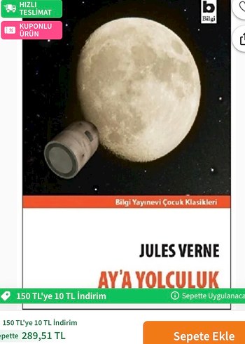 Jules Verne - Ay'a Yolculuk Kitabı - Görsel 4