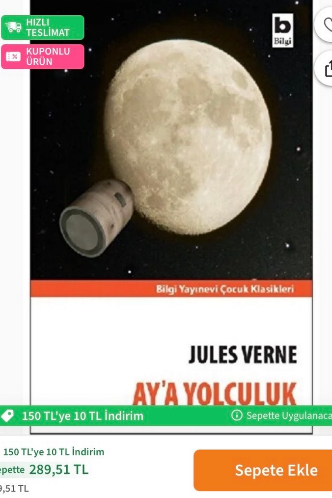Jules Verne - Ay'a Yolculuk Kitabı - Görsel 4