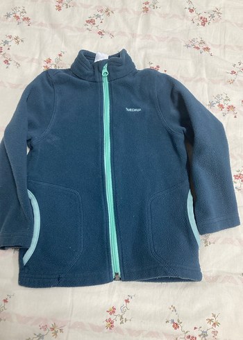 Mavi Fermuarlı Sweatshirt ve Bej Eşofman - Görsel 4