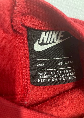 Nike Erkek Çocuk Kırmızı Sweatshirt ve Eşofman Takımı - Görsel 4