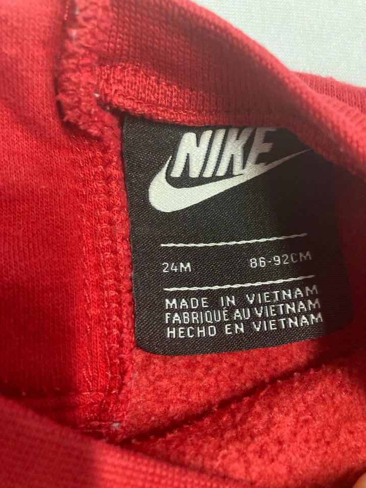 Nike Erkek Çocuk Kırmızı Sweatshirt ve Eşofman Takımı - Görsel 4