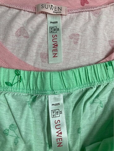 xs Beden çeşitli Renk Suwen kadın pijama takımı