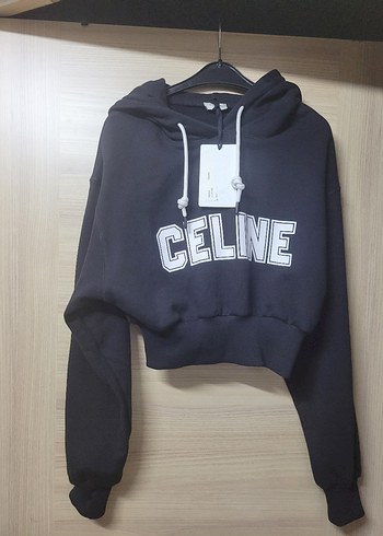 Celine siyah crob swetshirt