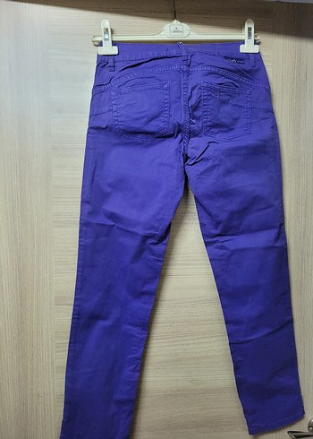 Lacivert Kadın Denim Pantolon Regular Fit - Görsel 5