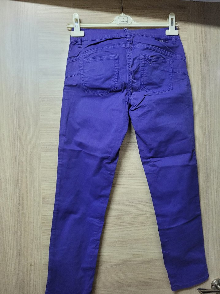 Lacivert Kadın Denim Pantolon Regular Fit - Görsel 5